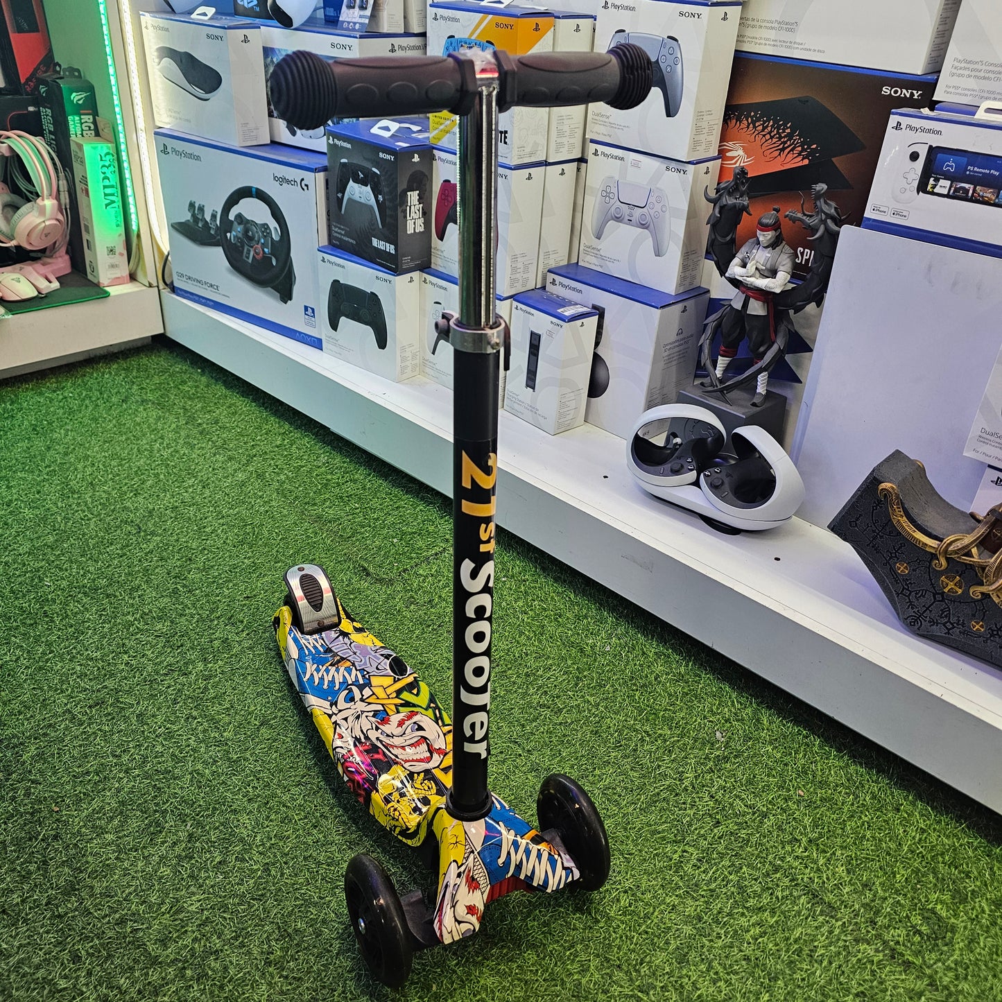 MONOPATIN 21ST SCOOTER CON DISEÑO AMARILLO