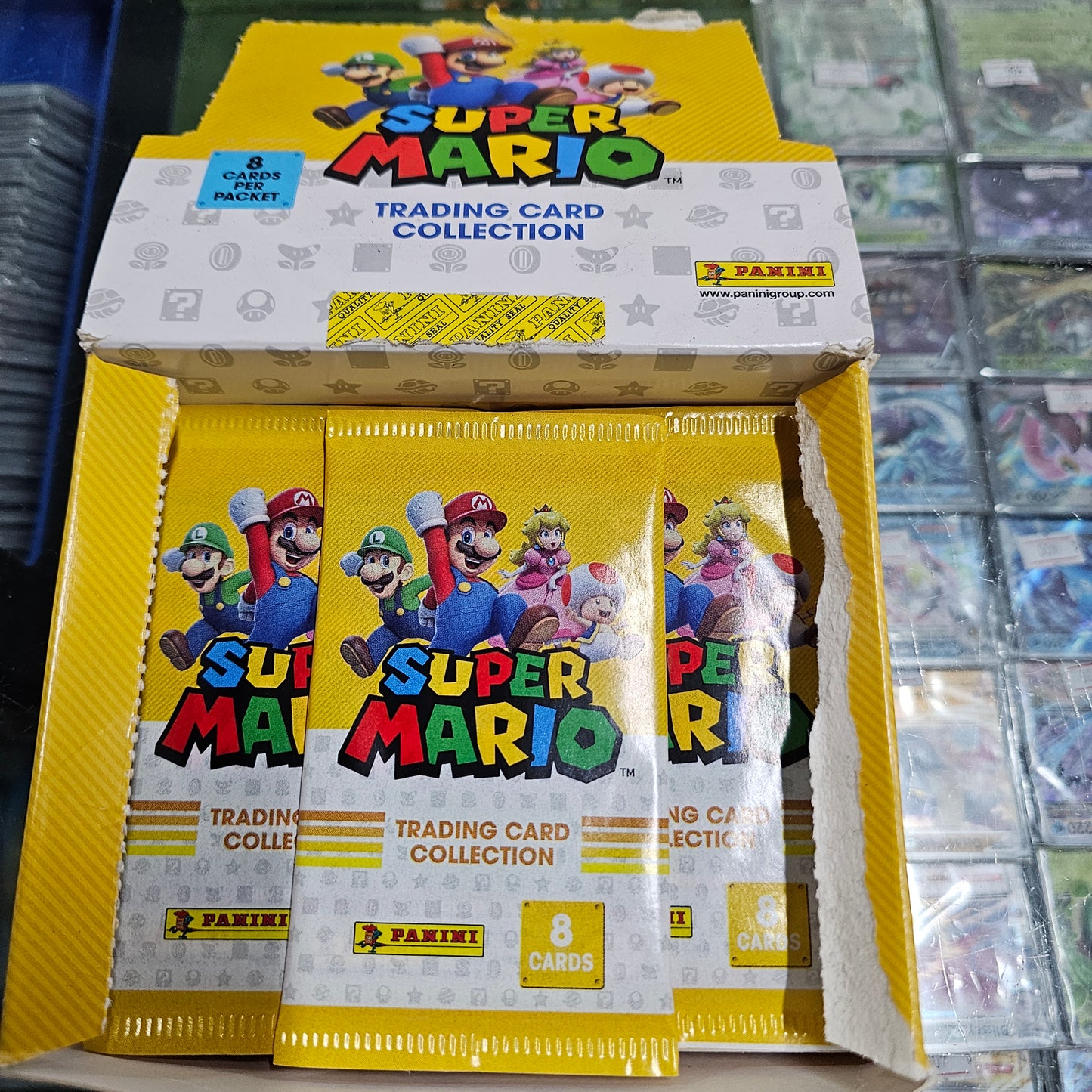 SOBRE SUPER MARIO CARTAS PANINI