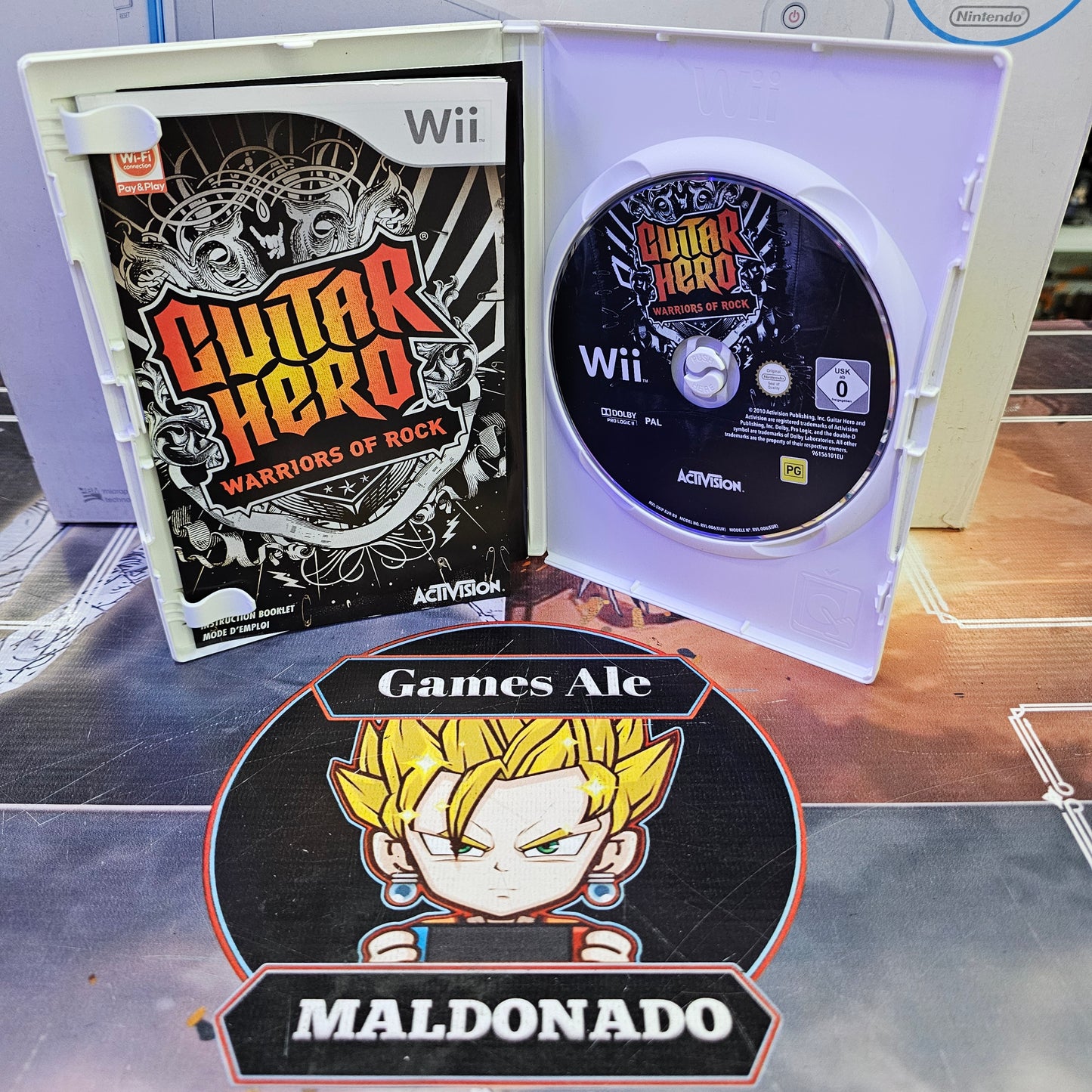 GUITAR HERO WARRIORS OF ROCK JUEGO DE NINTENDO WII (USADO)