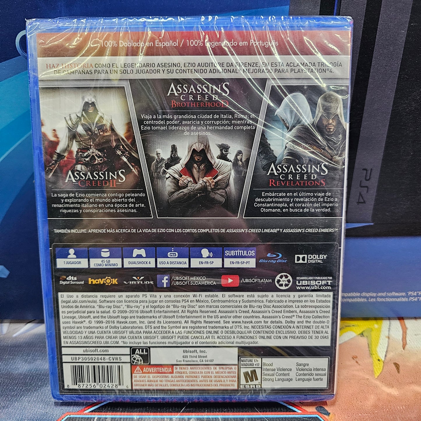 ASSASSIN'S CREED: EZIO COLLECTION (YAGA) (NUEVO) – JUEGO DE PLAYSTATION 4