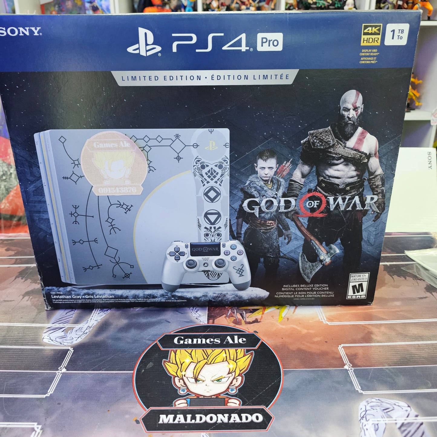 PLAYSTATION 4 PRO GOD OF WAR EN CAJA COMPLETA
