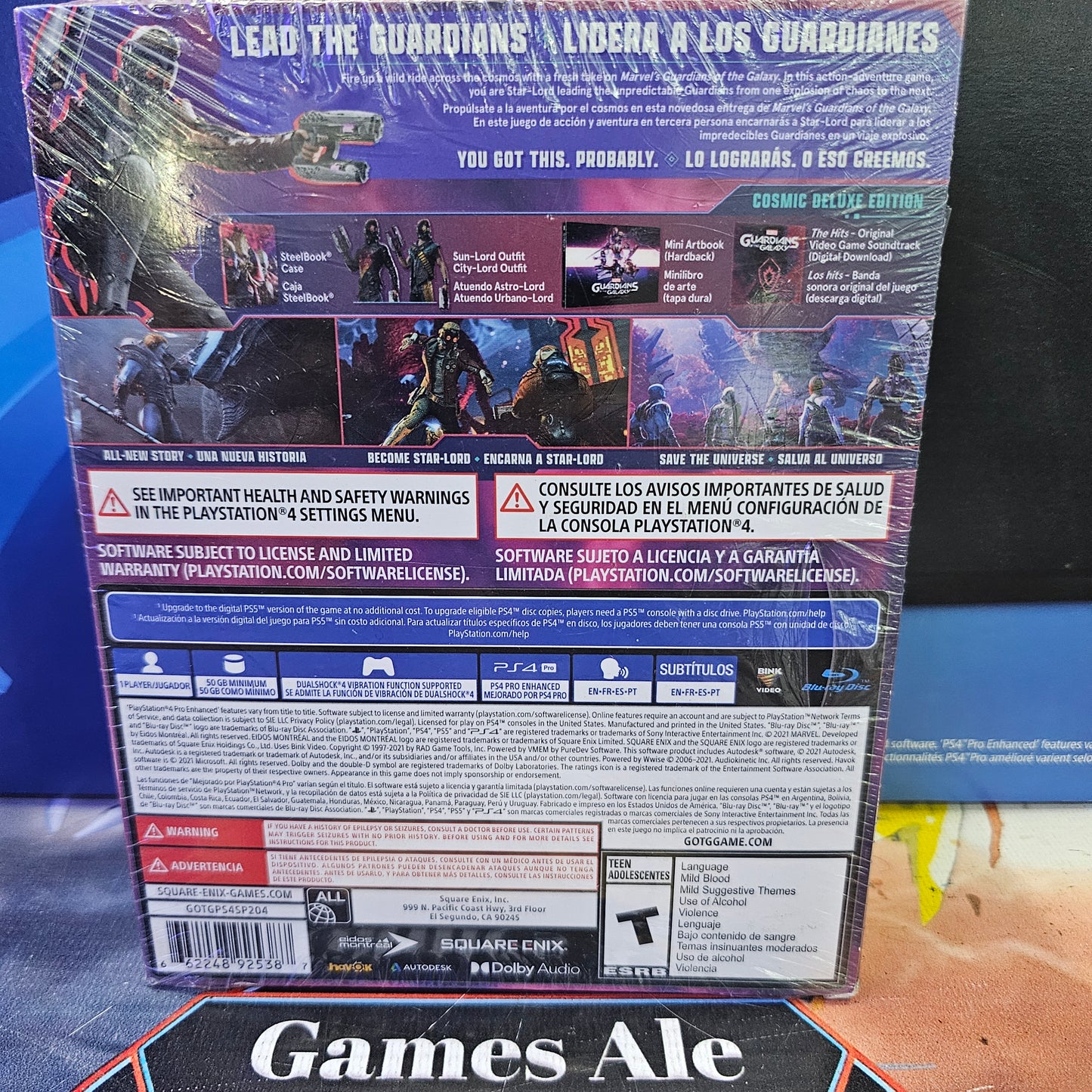 GUARDIANES DE LA GALAXIA: COSMIC DELUXE EDITION (NUEVO SELLADO) – JUEGO DE PLAYSTATION 4