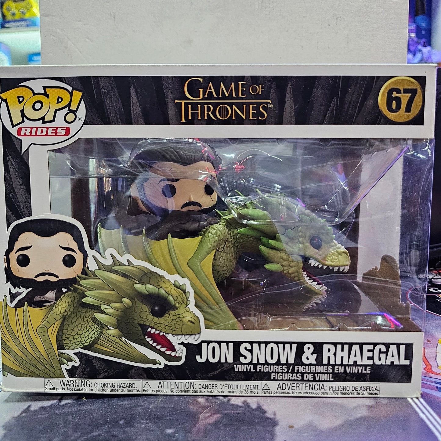 FUNKO POP JON SNOW Y RHAEGAL - GAME OF THRONES 67
