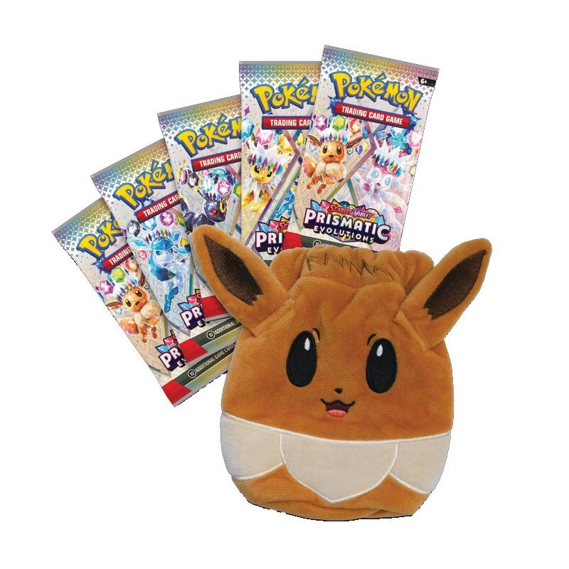 EVOLUCIONES PRISMATICAS COLECCION ESPECIAL CON BOLSA PARA ACCESORIOS POKEMON TCG