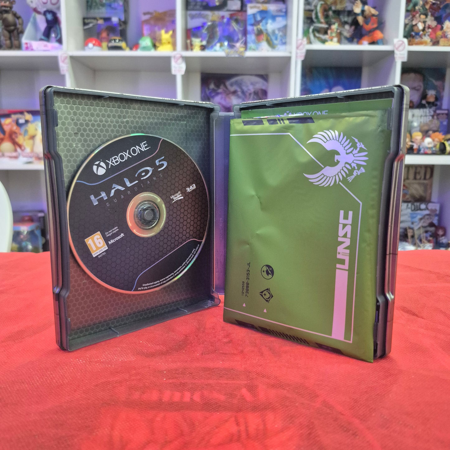 HALO 5 XBOX ONE STEELBOOK + LIBRO DE ARTE + FIGURA EN METAL
