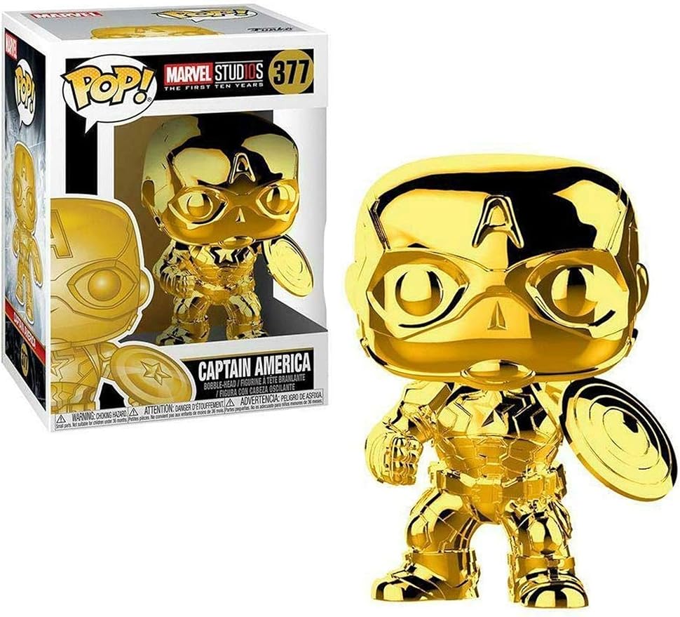 FUNKO POP: CAPTAIN AMERICA (GOLD CHROME) (MARVEL STUDIOS) #377
