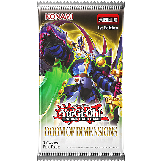 sobres yu-gi-oh tcg DOOM OF DIMENSIONS