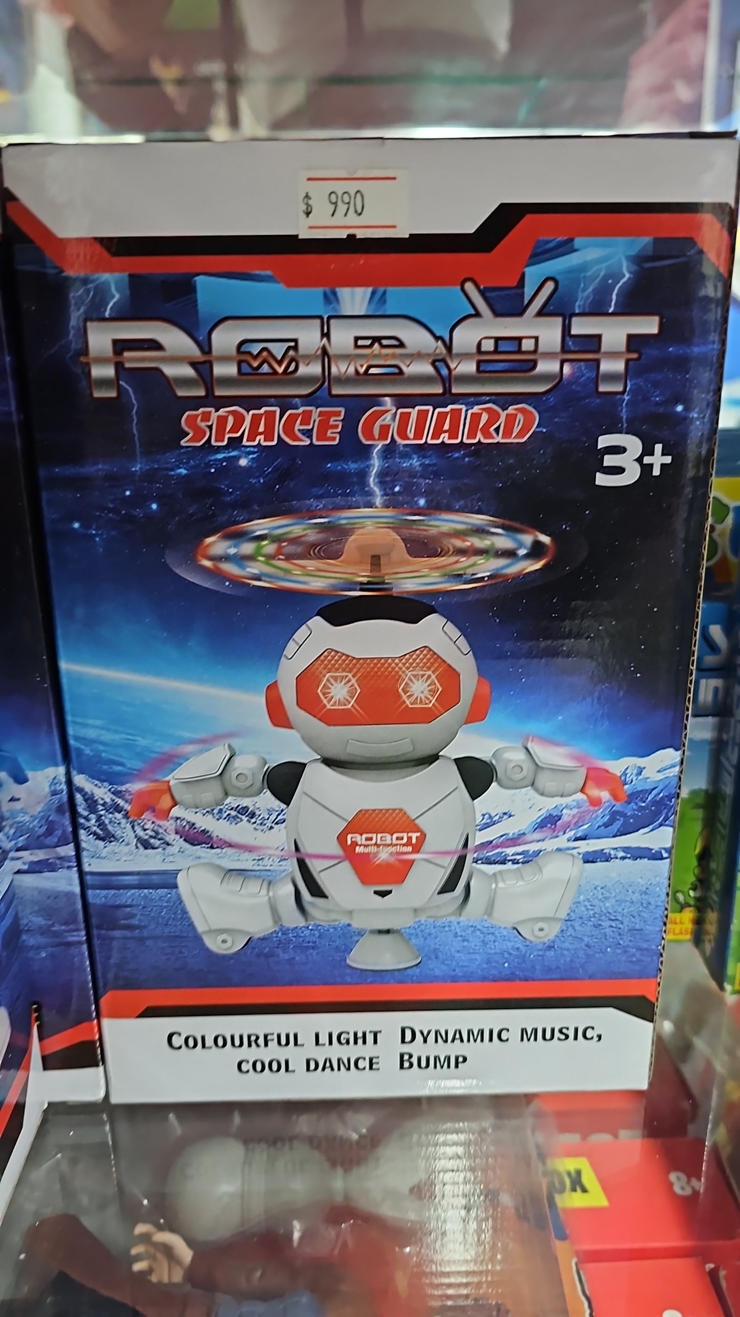 ROBOT GIRATORIO A PILAS CON LUZ