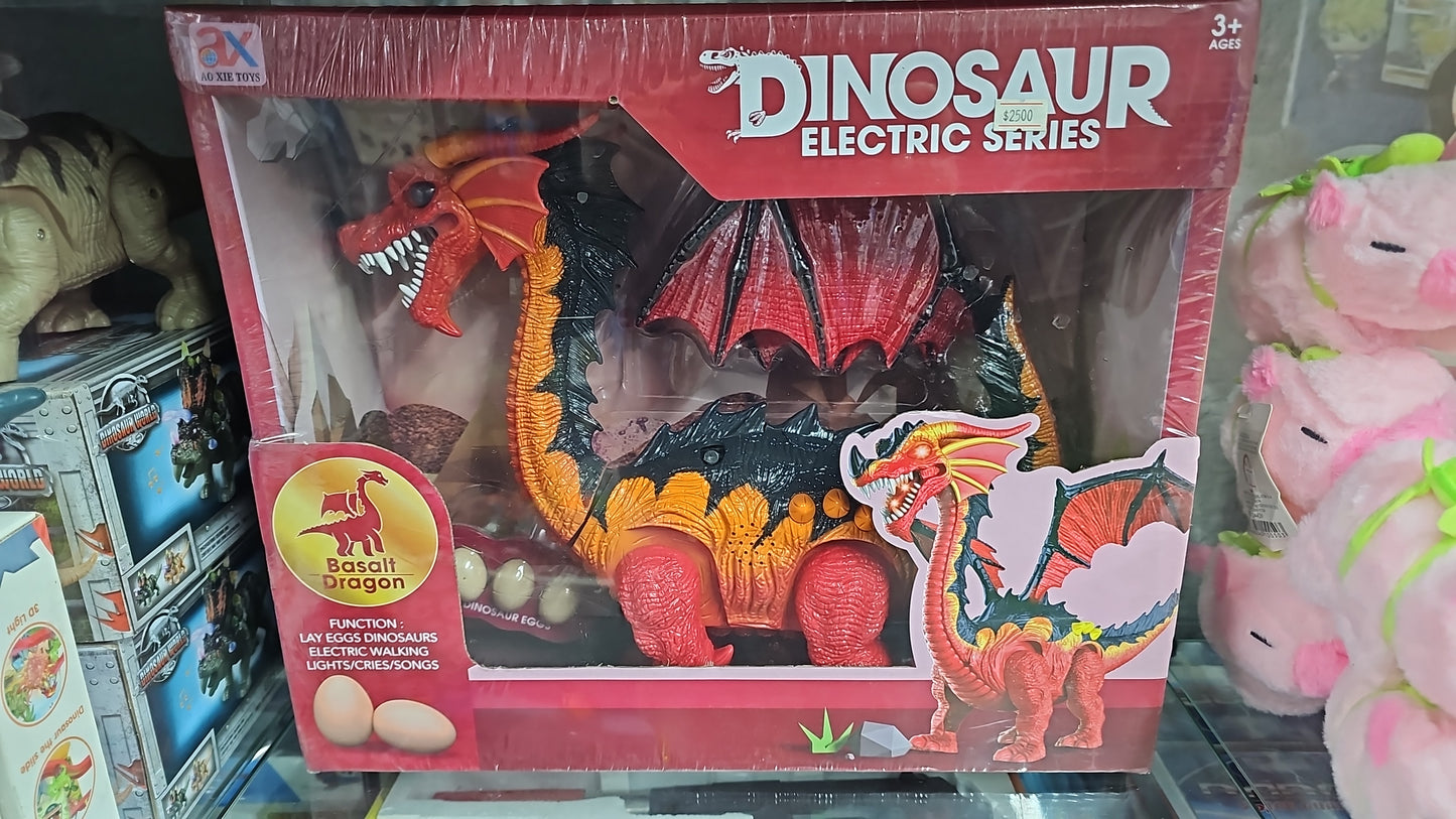 DINOSAURIO GIGANTE CON LUZ MOVIMIENTO Y SONIDO, PONE HUEVOS