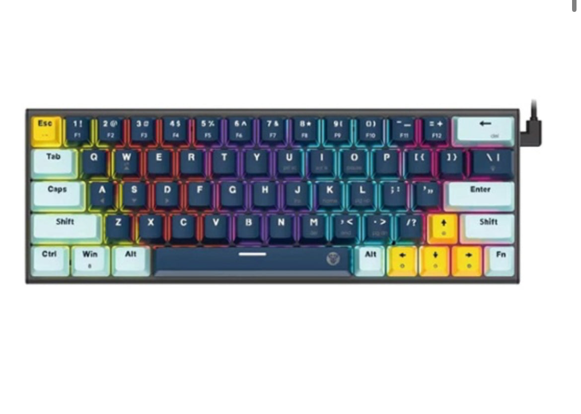 TECLADO MECANICO MK874V2 60% NAVY BLUE- RED BLUE SW FANTECH