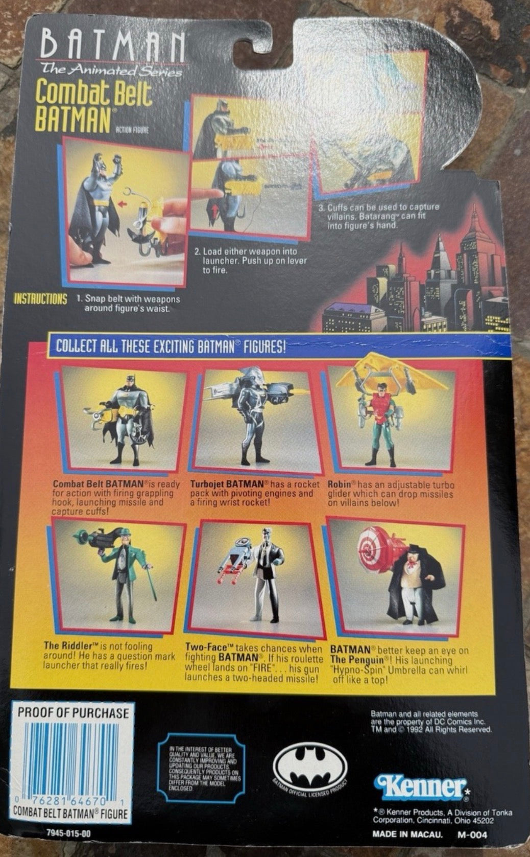 Batman con Cinturón de Combate Batman Figura de Acción (1992) - BATMAN LA SERIE ANIMADA