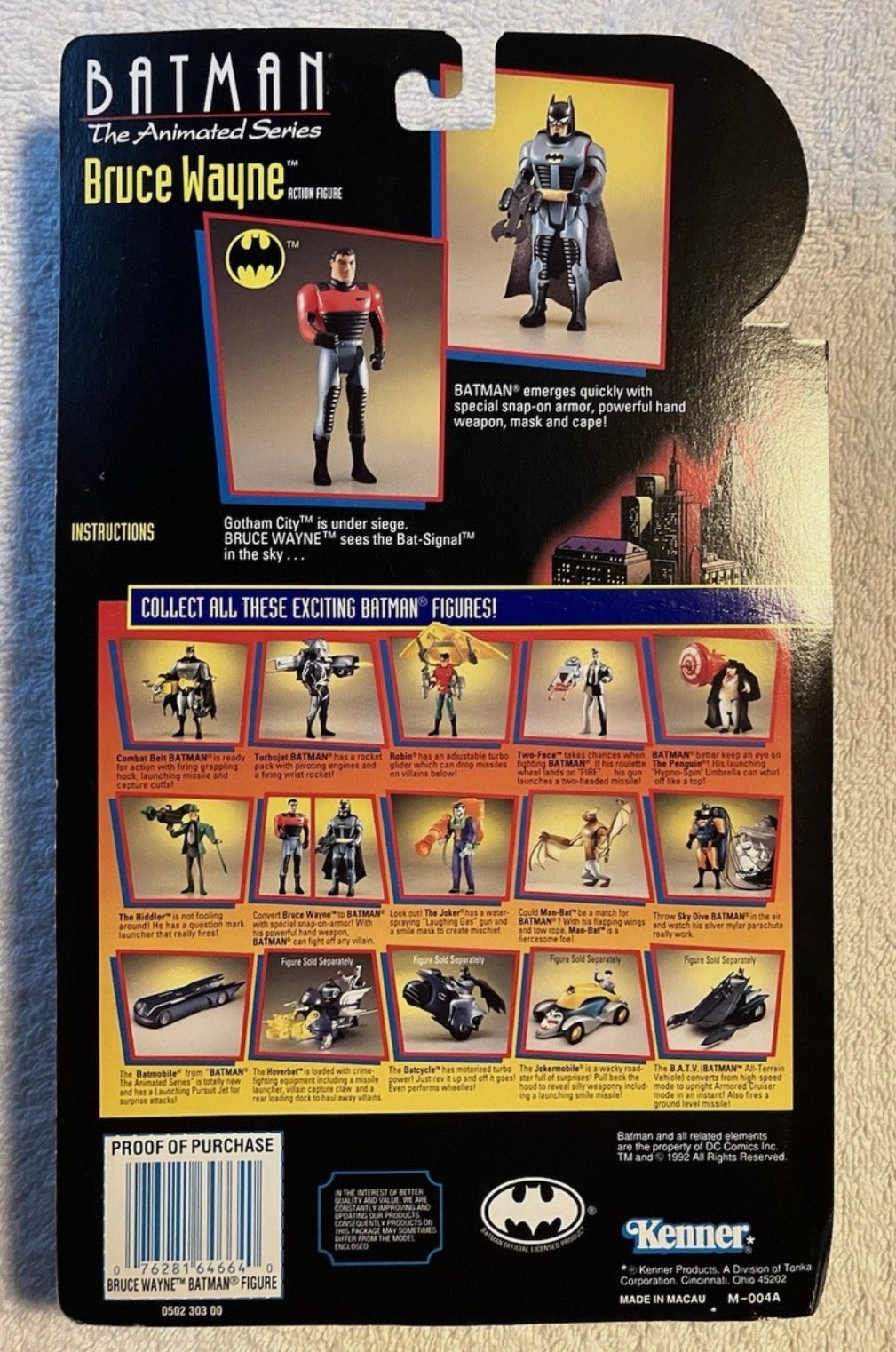 Bruce Wayne Snap-On Batman Armor - BATMAN LA SERIE ANIMADA