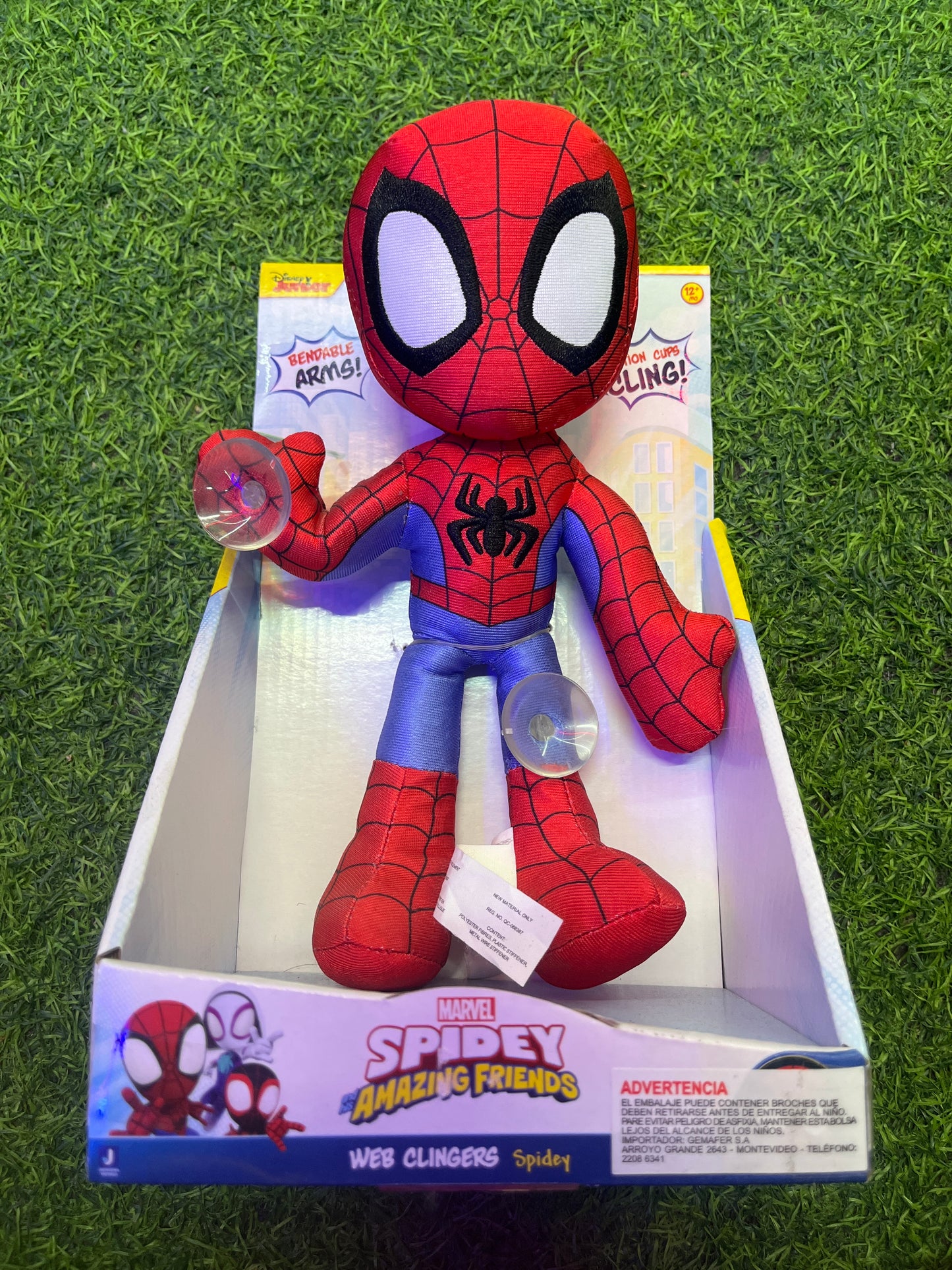 PELUCHE SPIDERMAN CON VENTOSA 20 CM - SPIDERMAN