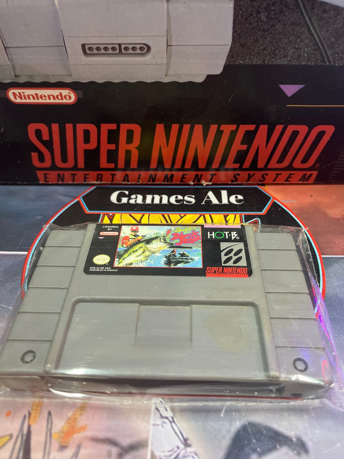 SUPER BLACK BASS PESCA - JUEGO SUPER NINTENDO