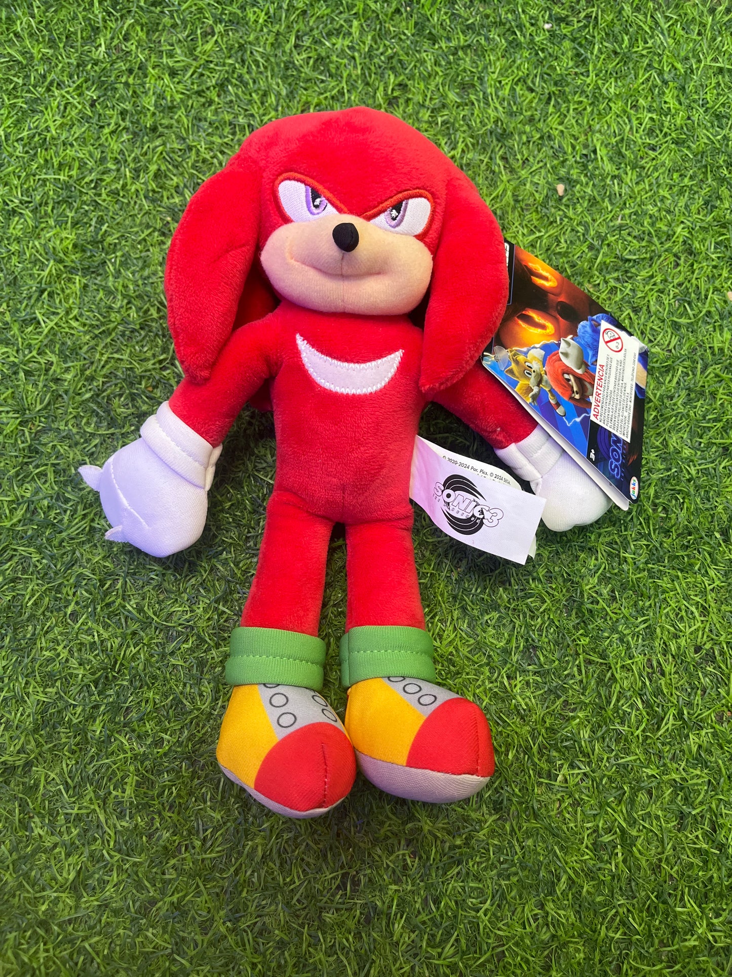PELUCHE KNUCKLES 25 CM - SONIC 3