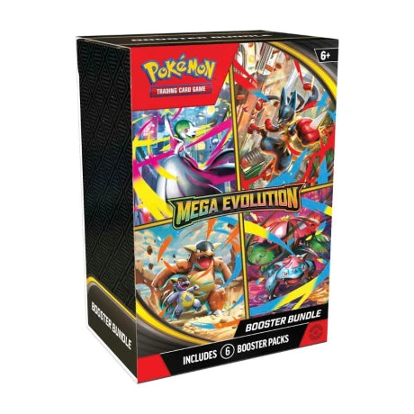 BOOSTER BUNDEL PAQUETE DE SOBRES DE REFUERZO  MEGAEVOLUCIONES 6 SOBRES EN ESPAÑOL POKEMON TCG