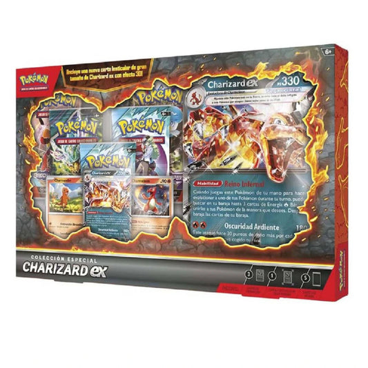 COLLECTION ESPECIAL CHARIZARD EX EN ESPAÑOL POKEMON TCG