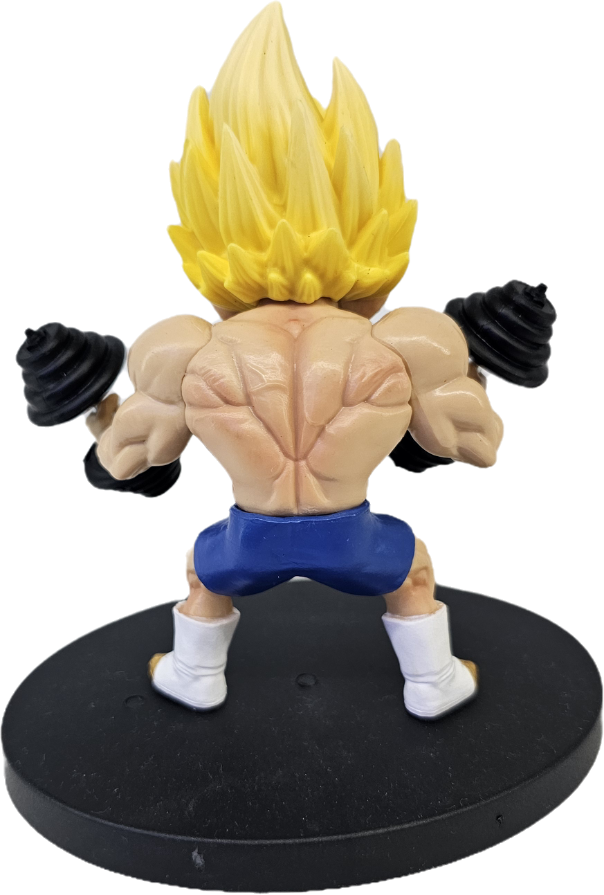 FIGURA DE VEGETA CON MANCUERNA DEAGON BALL