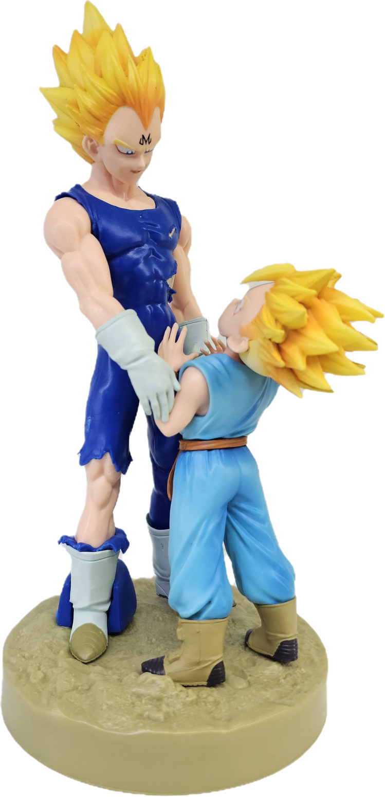 FIGURA VEGETA Y TRUNKS SUPER SAIYAN DRAGON BALL