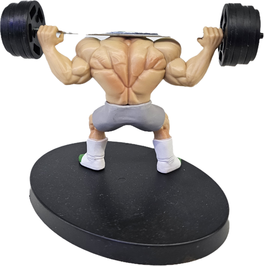 FIGURA DE BROLY HACIENDO PESAS DRAGON BALL