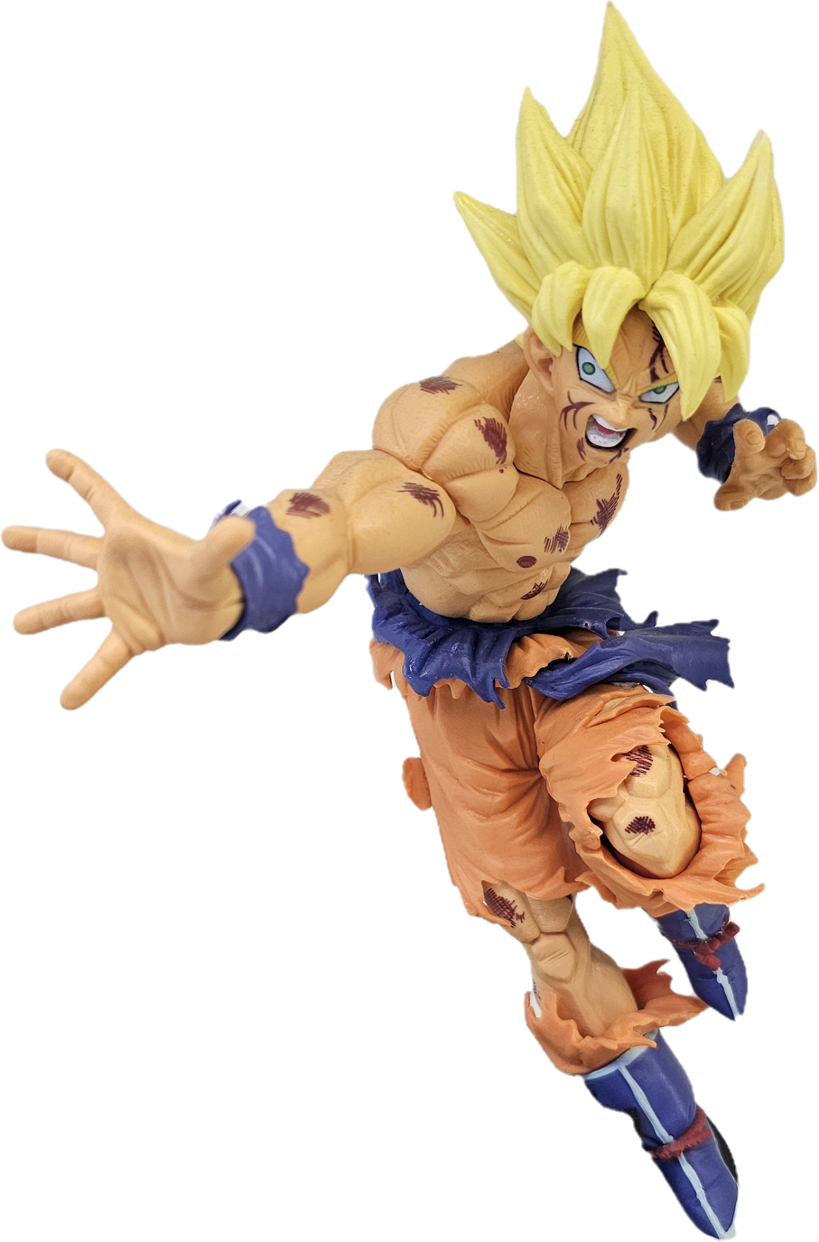 FIGURA DE GOKU SUPER SAIYAN TIRANDO PODER DRAGON BALL