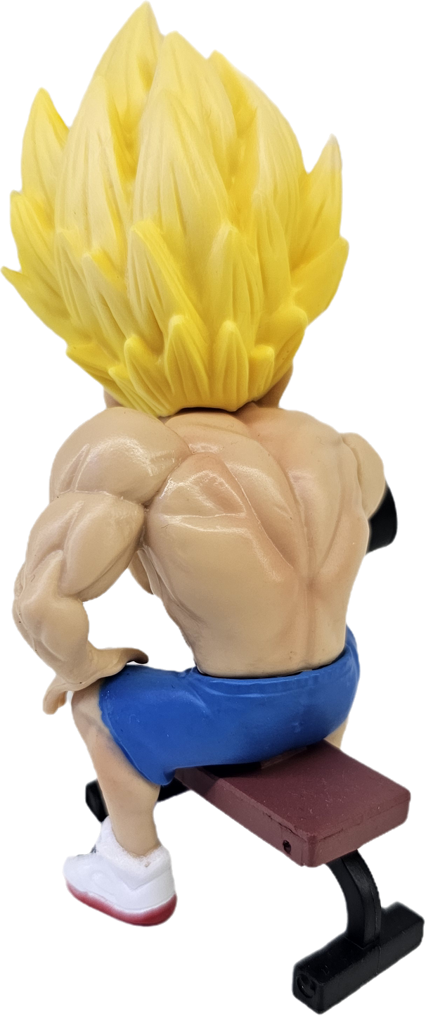 FIGURA GOKU CON MANCUERNA SSJ GIMNASIO DRAGÓN BALL
