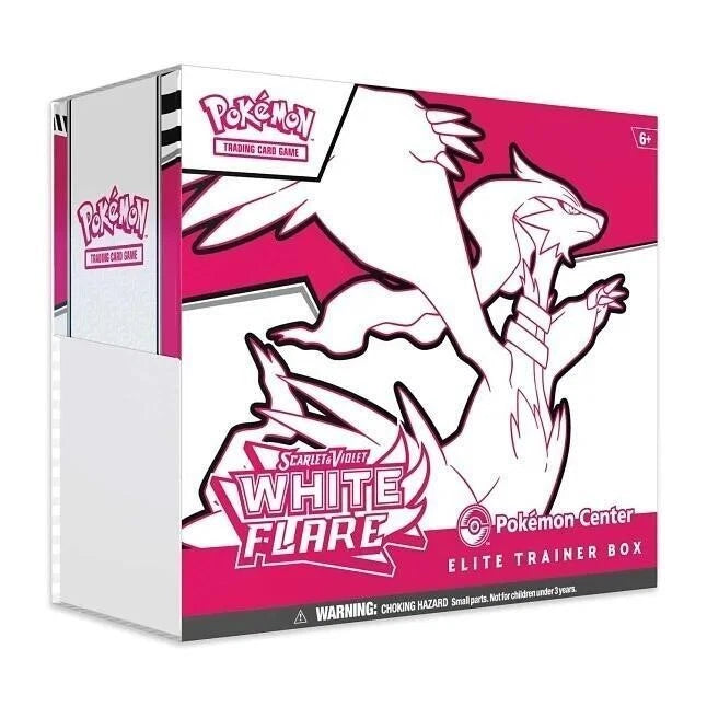 POKEMON CENTER ELITE TRAINER BOX ETB SCARLET Y VIOLET WHITE FLARE EN INGLES