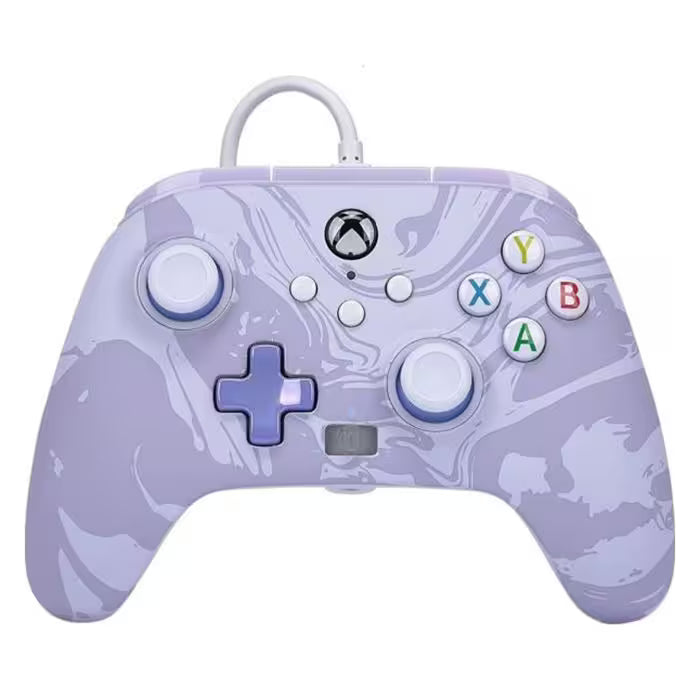 JOYSTICK CAMUFLADO CON MORADO XBOX ONE Y XBOX SERIES CABLEADO POWER A