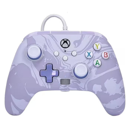 JOYSTICK CAMUFLADO CON MORADO XBOX ONE Y XBOX SERIES CABLEADO POWER A