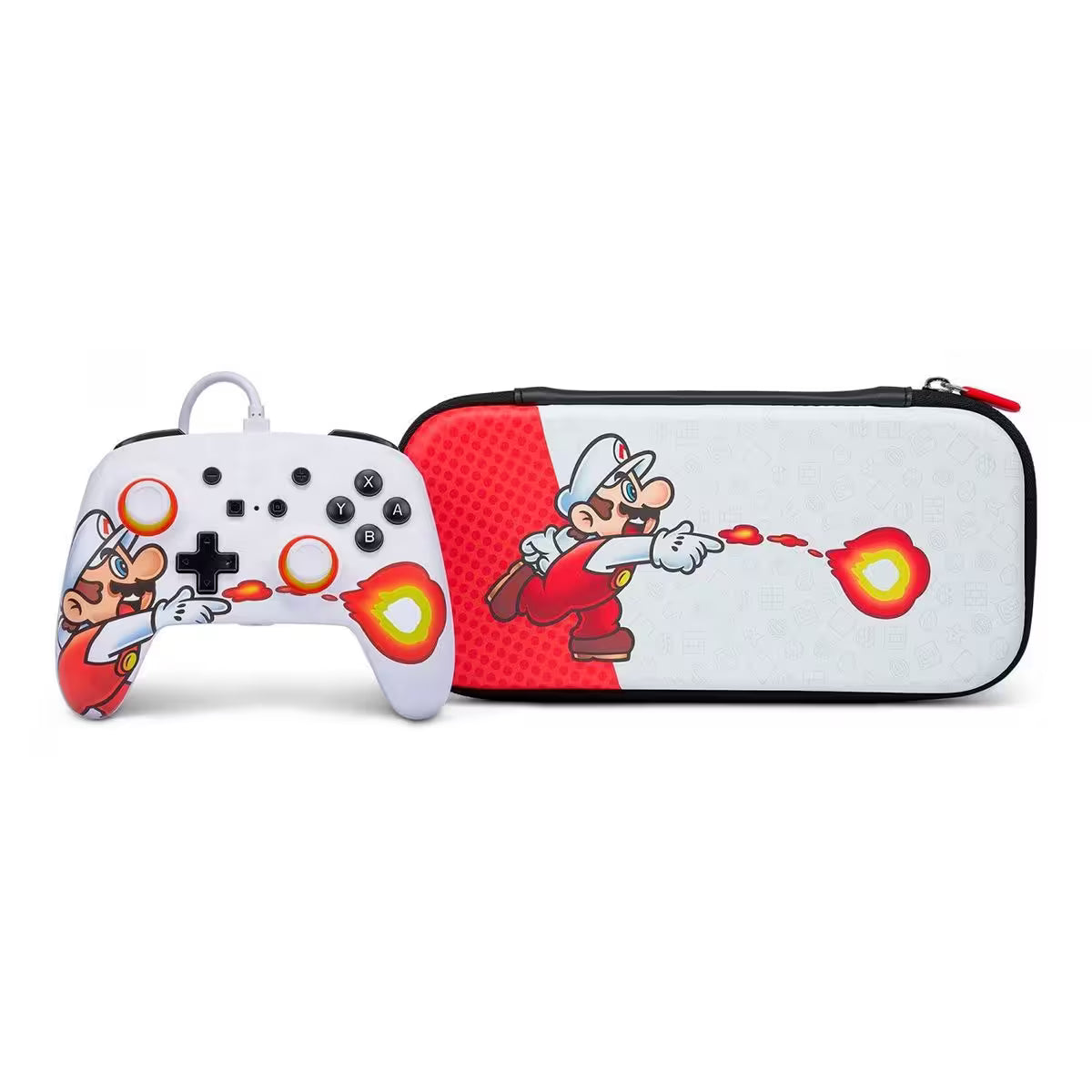 KIT JOYSTICK CABLEADO + ESTUCHE DE NINTENDO SWITCH POWER A MARIO