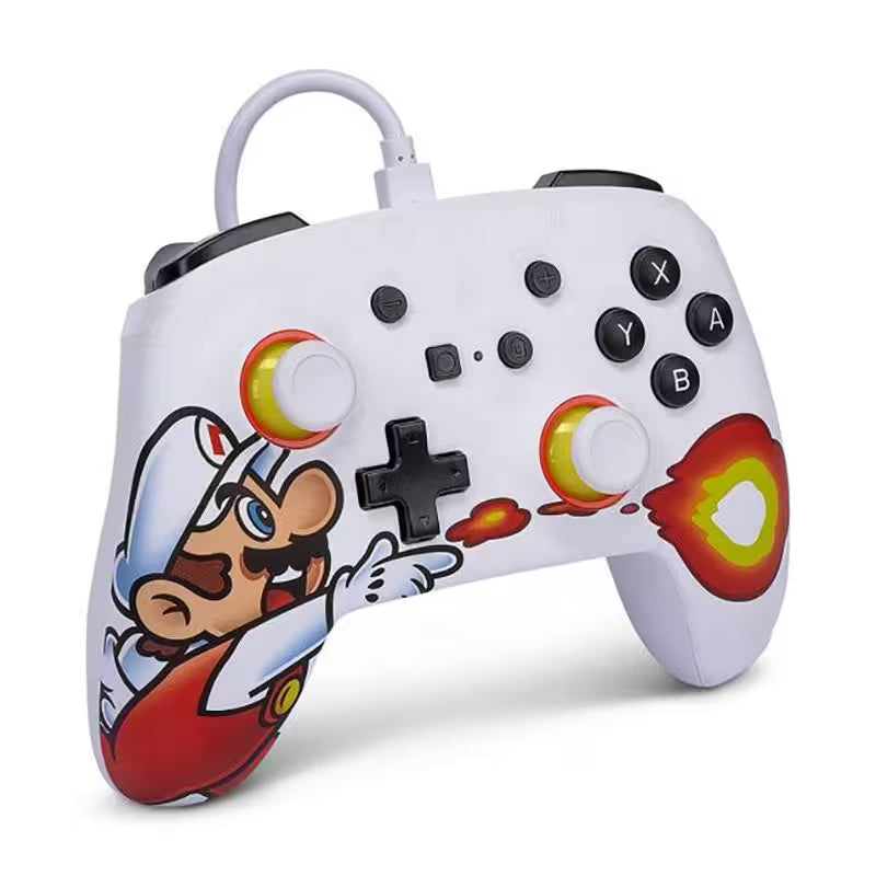 KIT JOYSTICK CABLEADO + ESTUCHE DE NINTENDO SWITCH POWER A MARIO