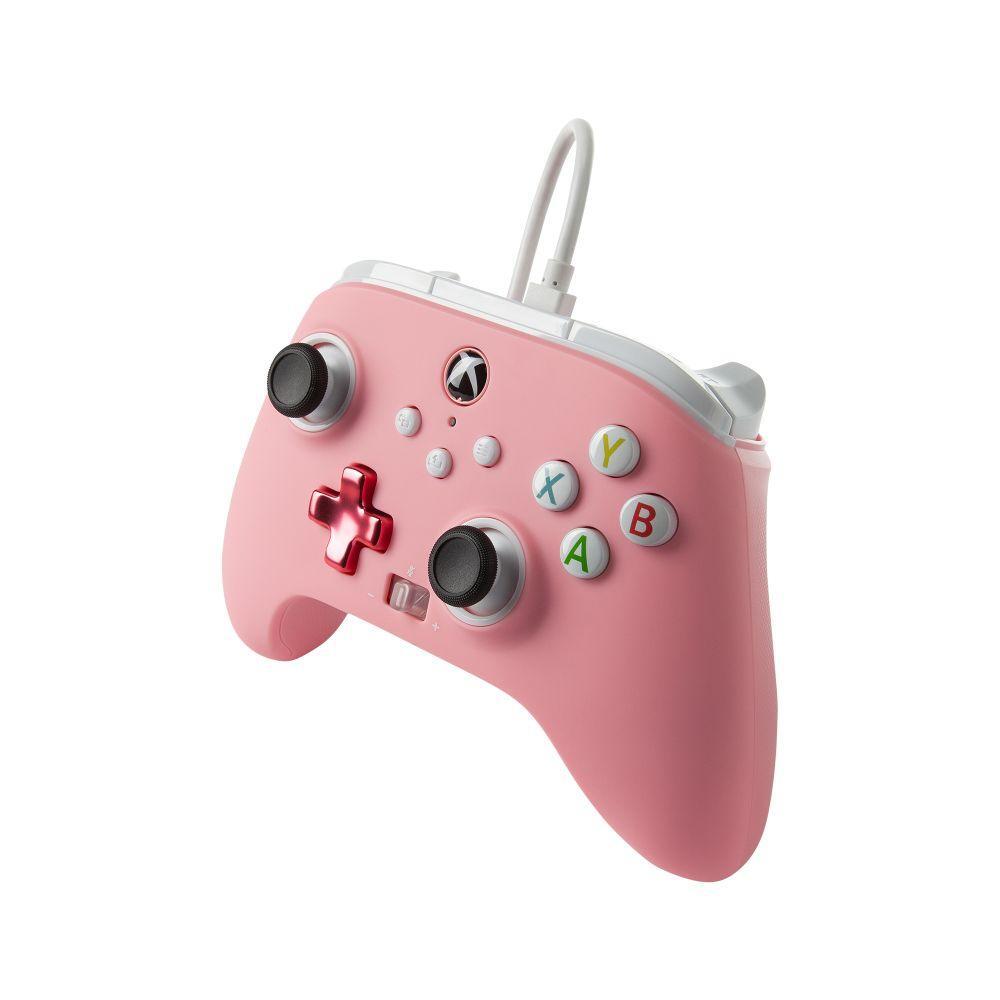 JOYSTIC POWERA ENHANCED WIRED CONTROLLER FOR XBOX SERIES X|S – OFFICIALLY LICENSED FOR XBOX BLOD PINK