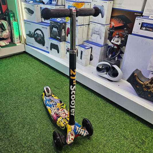 MONOPATIN 21ST SCOOTER CON DISEÑO AMARILLO