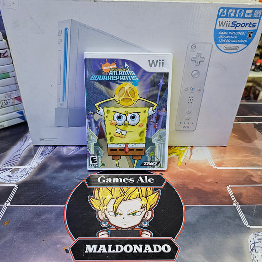 SPONGE BOB ATLANTIS SQUAREPANTIS JUEGO DE NINTENDO WII (USADO)