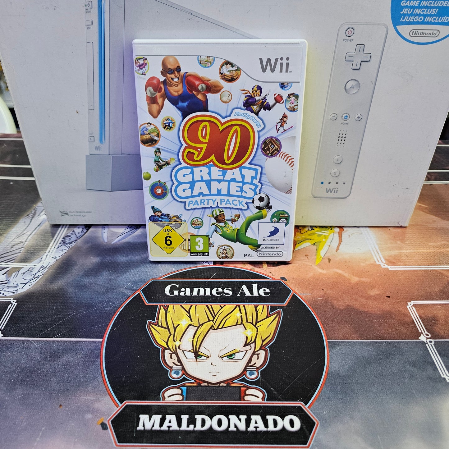 FAMILY PARTY 90 GREAT GAMES NINTENDO WII (USADO)