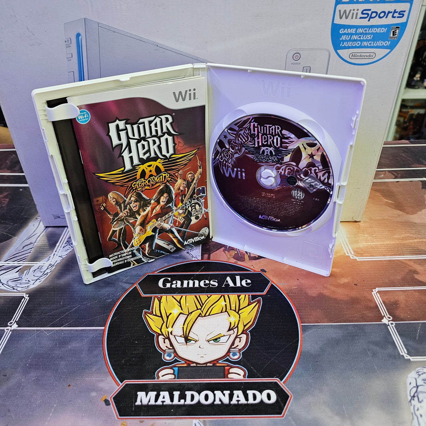 GUITAR HERO AERO SMITH JUEGO DE NINTENDO WII (USADO)