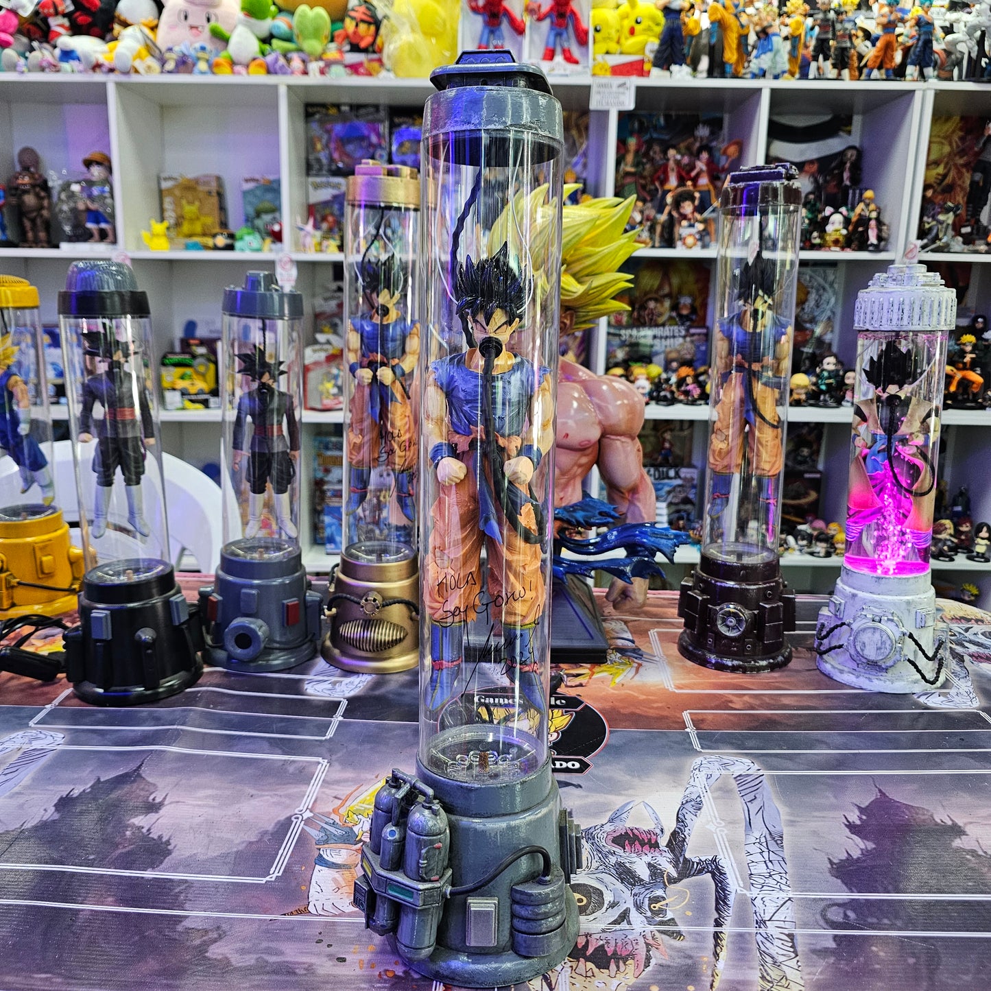 CAPSULA DE RECUPERACIÓN XL GOKU ( FIRMADA POR MARIO CASTAÑEDA )(DRAGON BALL Z)