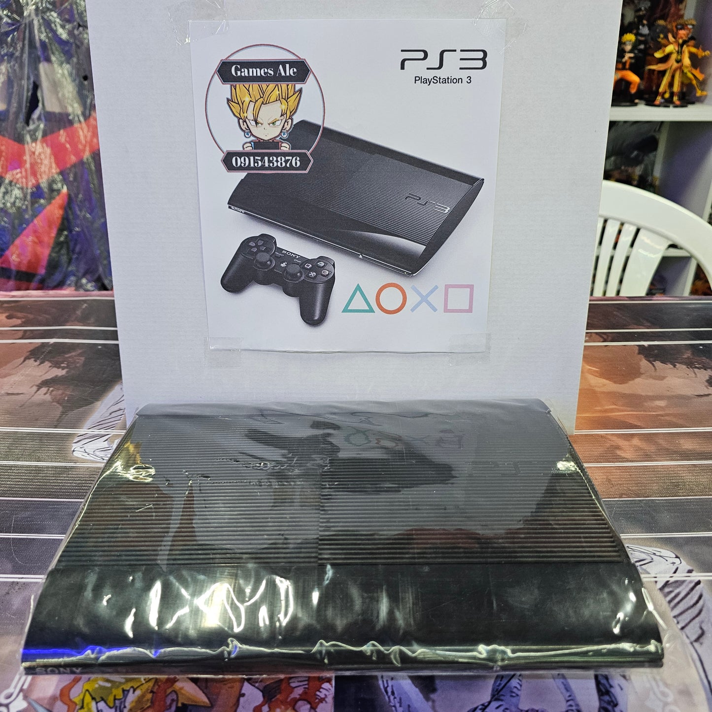 PLAYSTATION 3 SLIM NEGRO (USADO) CON GARANTÍA [ CON JUEGOS ]