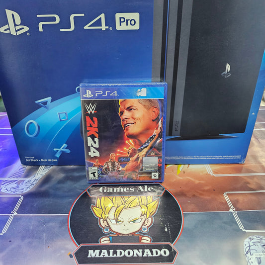 W2K24 (WWE 2K24) – JUEGO DE PLAYSTATION 4 (NUEVO SELLADO)
