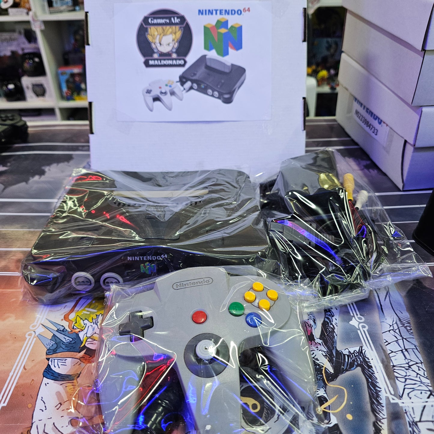 NINTENDON 64 CONSOLA ORIGINAL CON ACCESORIOS ORIGINALES [NS209099...]