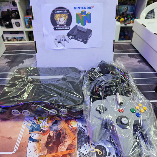 NINTENDON 64 CONSOLA ORIGINAL CON ACCESORIOS ORIGINALES [NS233984...]
