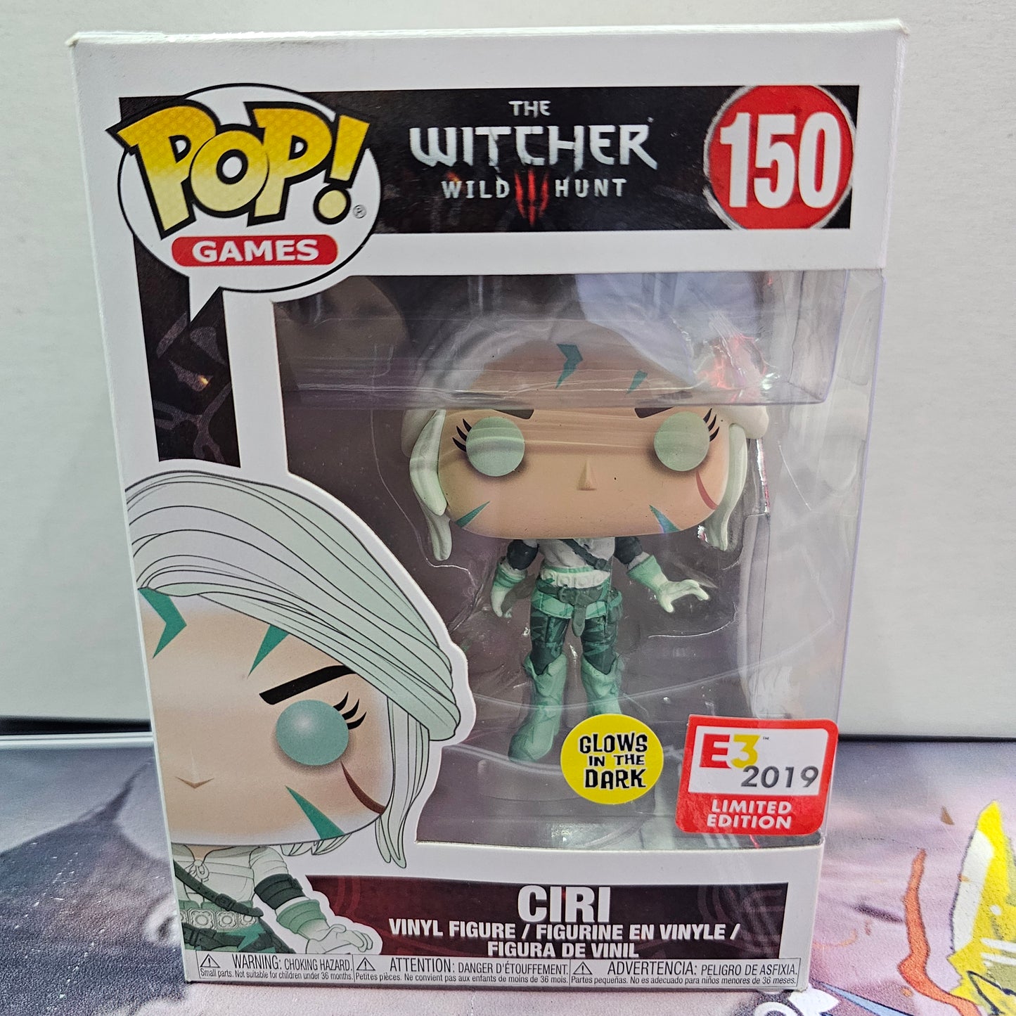 FUNKO POP CIRI ( GLOWS IN THE DARK ) ( E3 2019 LIMITED EDITION) - THE WITCHER 150