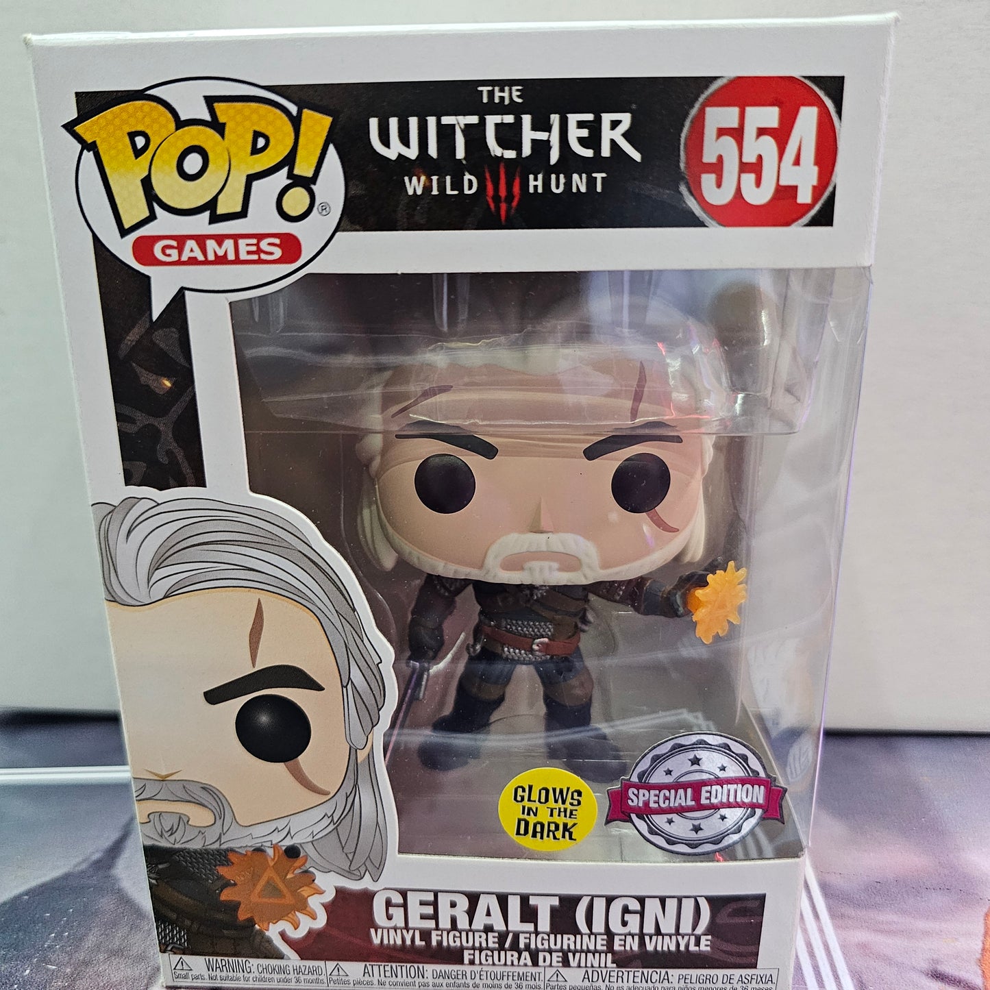 FUNKO POP GERALT IGNI (GLOWS IN THE DARK) (SPECIAL EDITION) -THE WITCHER 554