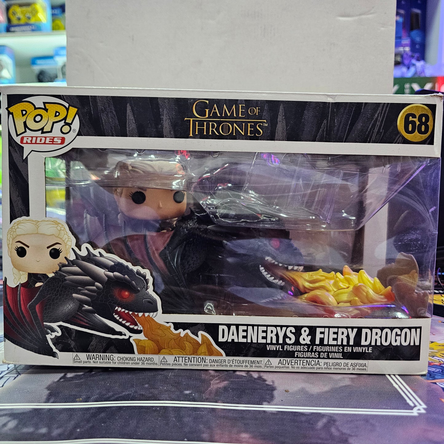 FUNKO POP DAENERYS Y FIERY DROGON - GAME OF THRONES 68