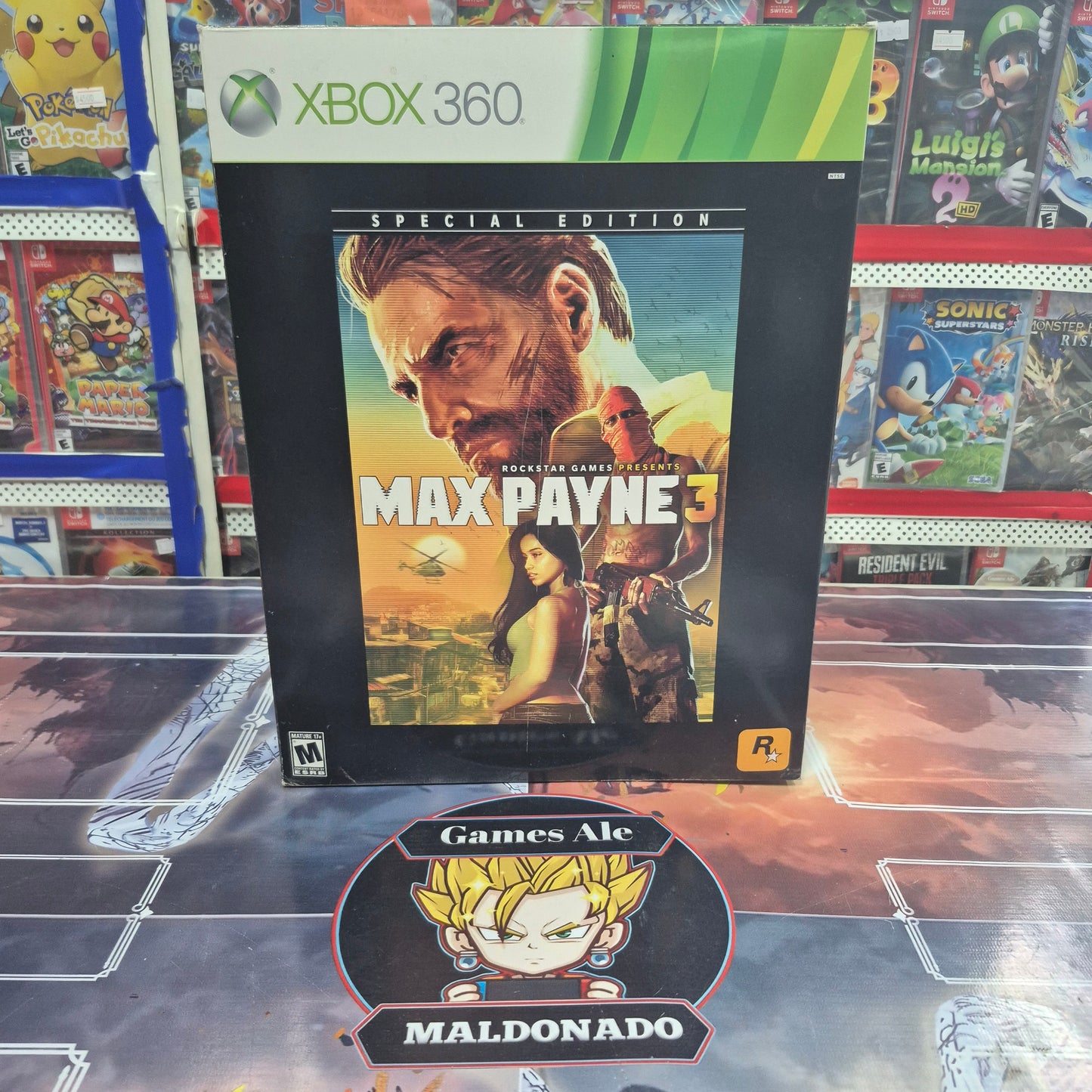 MAX PAYNE 3 – EDICION COLECCIONISTA– XBOX 360 (CON STATUA)