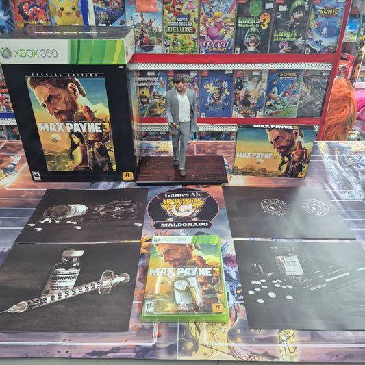 MAX PAYNE 3 – EDICION COLECCIONISTA– XBOX 360 (CON STATUA)