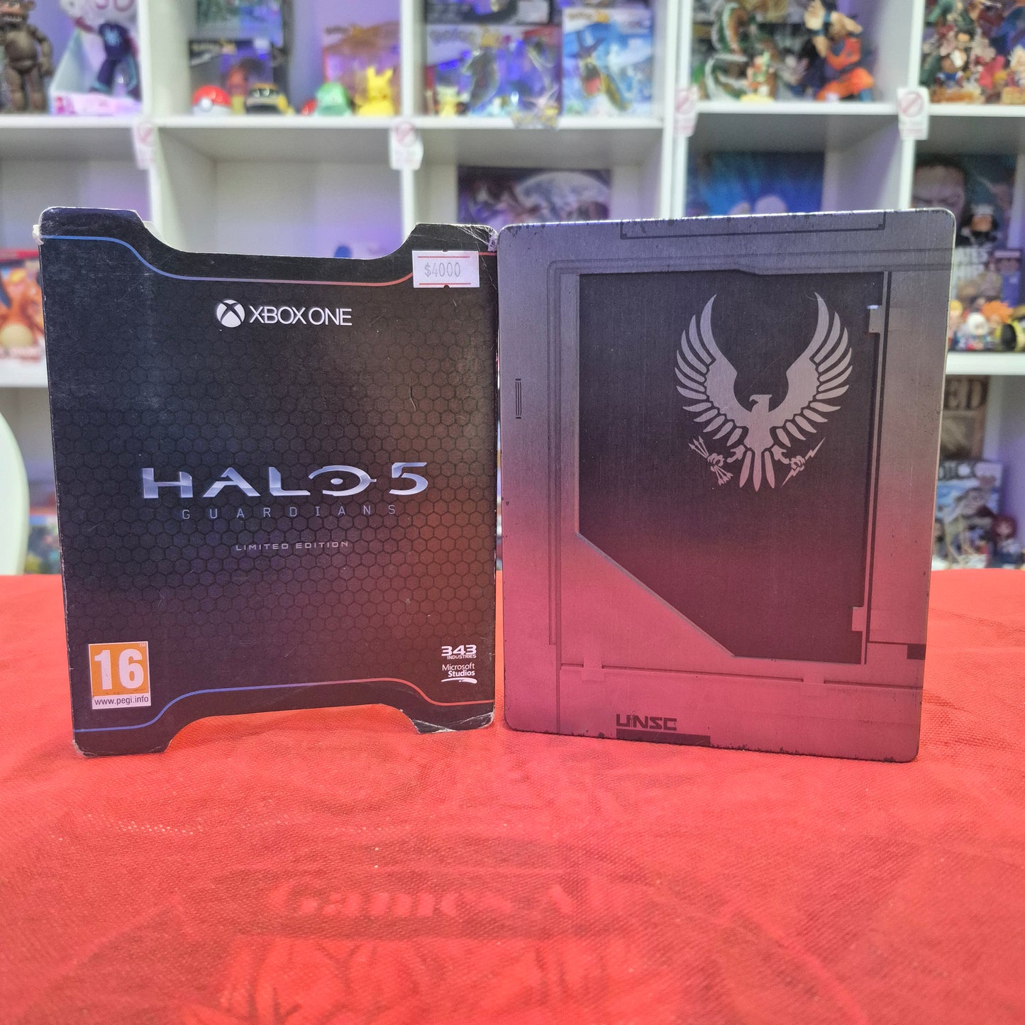 HALO 5 XBOX ONE STEELBOOK + LIBRO DE ARTE + FIGURA EN METAL