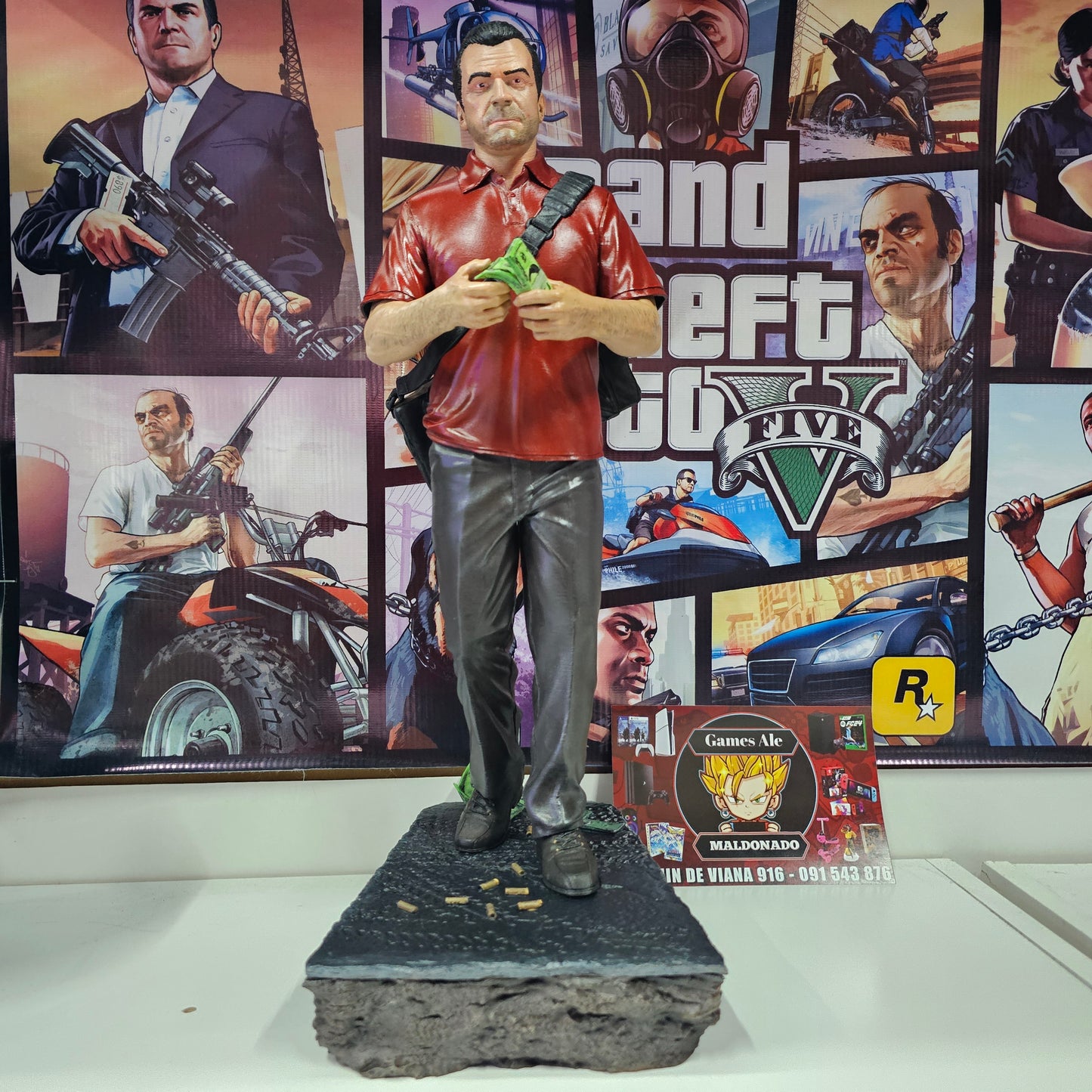 MICHAEL GTA V FIGURA EN 3D 40 CM GTA 5