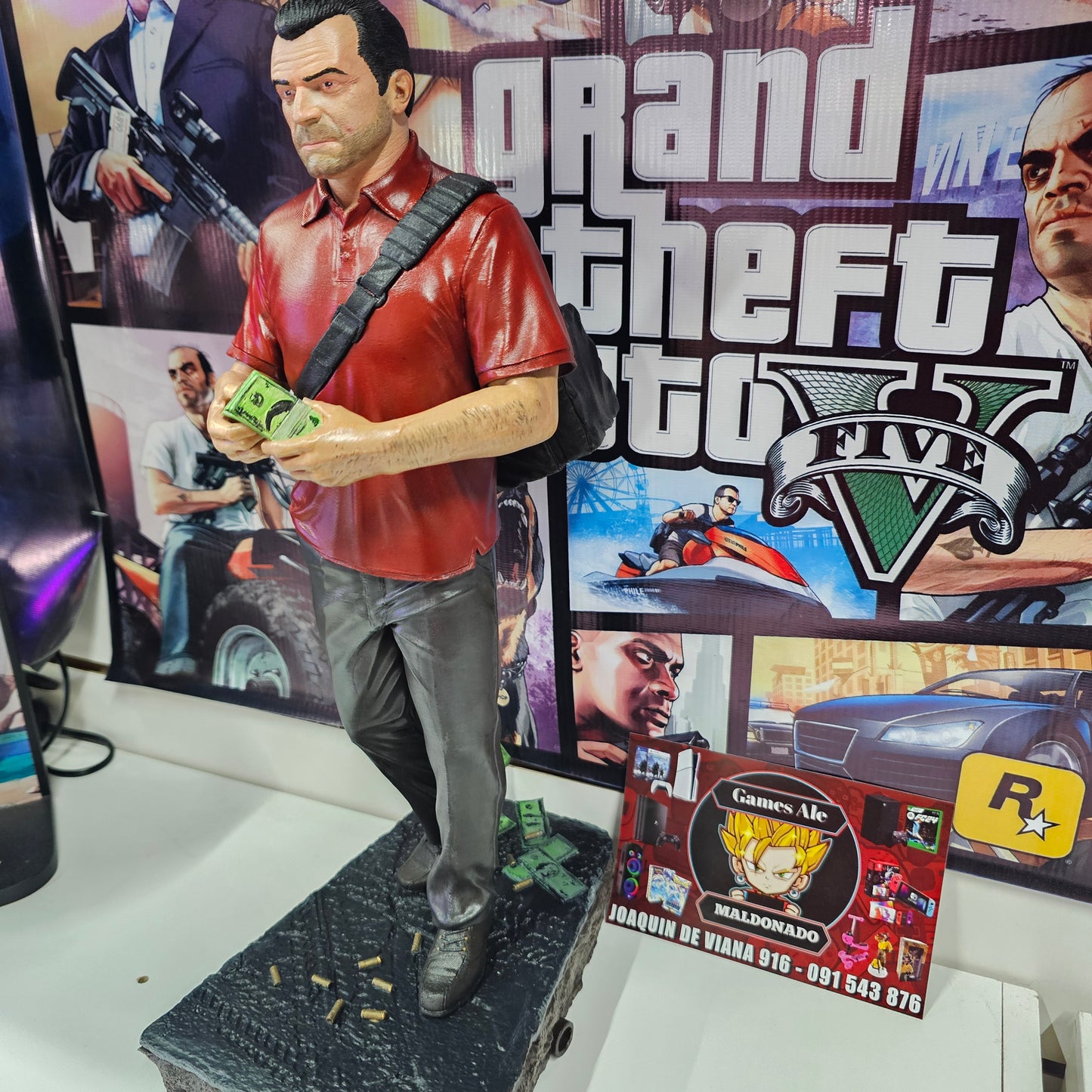 MICHAEL GTA V FIGURA EN 3D 40 CM GTA 5