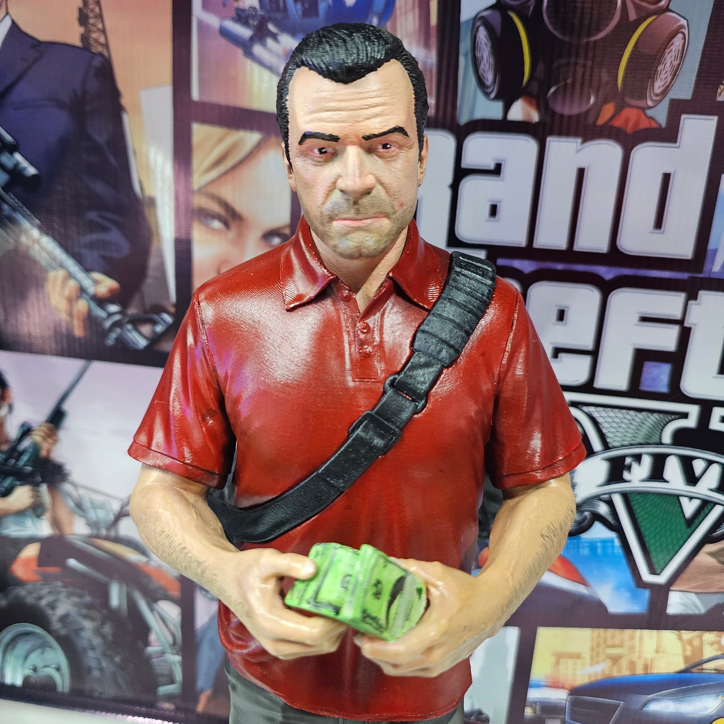 MICHAEL GTA V FIGURA EN 3D 40 CM GTA 5